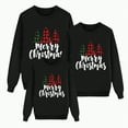 thumbnail image 1 of Rotm Christmas Shirts for Family Christmas Family Matching Sweatshirt Long Sleeve Cartoon Print Blouse Shirts Trendy O-Neck Xmas Ugly Shirt for Family Black,L, 1 of 6