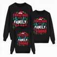 thumbnail image 1 of Rotm Christmas Top Matching Family Christmas Sweatshirts Xmas Ugly Funny Pullover Tops Long Sleeve Holiday Shirts for Mom Dad Clothes Black,4-5 Years, 1 of 6