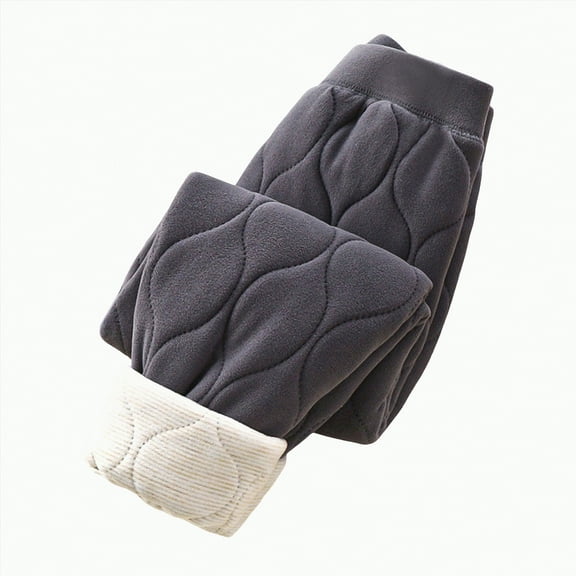 Rotm Fleece Lined Leggings Women Tummy Control High Waisted Workout Winter Warm Soft Yoga Pants Fleece-Lined Leggings For Women Black,6-7 Years