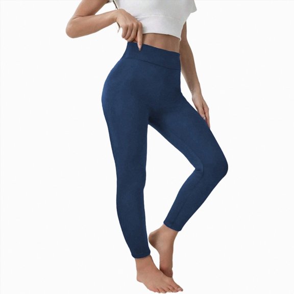 Rotm Fleece Lined Sweatpants Women- Winter Warm Lined Athletic Joggers Pants with Pockets Womens Sweatpants Navy,S