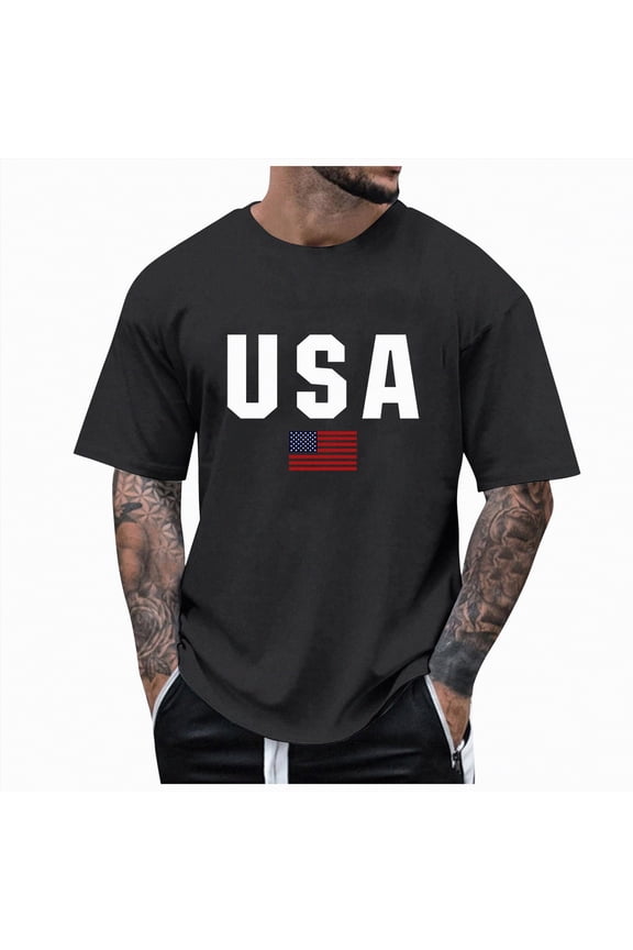Fourth Of July Shirt Men Men's 4th Of July Tshirts Short Sleeve Patriotic July 4th Usa Flag Star Striped Printed T Shirts For Men 4th Of July Soft Summer Tee Navy,3XL
