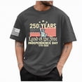 thumbnail image 1 of Rotm Fourth Of July Shirt Men USA Flag 4th July American Red White Blue Star Stripes Patriotic T-Shirt Dark Gray,M, 1 of 5