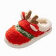 thumbnail image 1 of Rotm Holiday Slippers for Women Women’S Dress Shoes Christmas Warm Slippers Christmas Tree Cotton Slippers Indoor Soft Soles Non-slip Indoor Floor Mute Cotton Slippers Red,9.5, 1 of 5
