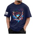 thumbnail image 1 of Rotm Independence Shirt Graphic Tees for Mens T-Shirts Men T Shirt Independence Day Printing Casual Basic Tee Tops Graphic Tees Dark Blue,S, 1 of 6