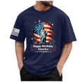 thumbnail image 1 of Rotm Independence Shirt Graphic Tees for Mens T-Shirts Men T Shirt Independence Day Printing Casual Basic Tee Tops Graphic Tees Dark Blue,S, 1 of 6