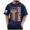 thumbnail image 1 of Rotm Independence Shirt Men's T-Shirts Crew Neck Casual Short Sleeve Tops Pullover Independence Day Loose Mens Graphic Tees Dark Blue,XL, 1 of 5