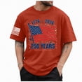 thumbnail image 1 of Rotm Inedependant Day Short Sleeve Shirt Independence Day T Shirt Adult Short Sleeve Crew T-Shirt for Crafting Red,L, 1 of 5