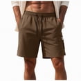 thumbnail image 1 of Rotm Mens Bathing Suits Men's Swim Trunks Quick Dry Bathing Suit Swimming Board Shorts Mesh Lining Beach Swimwear Coffee,L, 1 of 4