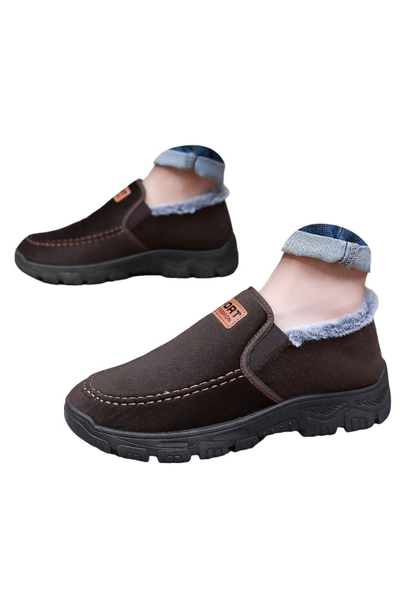 Mens Slip On Dress Shoes Men's Loafers & Slip-ons Casual Lightweight Boat Shoes Men Coffee,8.5