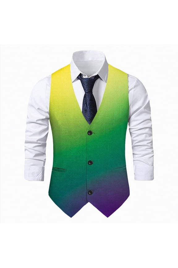 Mens Vest formal Sequin Vest Party formal V-Neck Shiny Waistcoat for Wedding Events Mardi Gras St Patricks Day Carnival Silver Mint Green,2XL