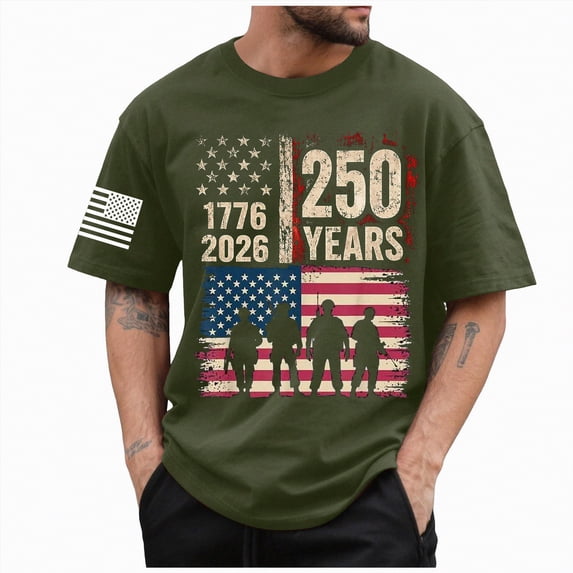 Rotm Patriotic Shirts Tie Dye T-Shirts for Men Independence Day American Flag Graphic Tee Crewneck Short Sleeve Holiday T Shirts AG,M