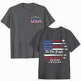 thumbnail image 1 of Rotm Patriotic Shirts Womens Tops Comfy Cotton Tshirts Shirts for Women 4th of July American Flag Graphic Tees Independence Day Patriotic Tees Dark Gray,M, 1 of 7