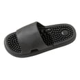 thumbnail image 1 of Rotm Reflexology Slippers Massage Slippers Therapeutic Reflexology Sandals for Foot Acupoint Massage Shiatsu Arch Support House Sandals Black,7.5, 1 of 6