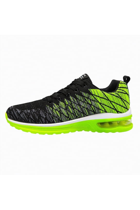 Running Shoes For Men Men's Trail Running Shoes Fashion Walking Hiking Sneakers for Men Cross Training Shoes Shoe Outdoor Snearker Mens Casual Workout Footwear Green,Size 5.5