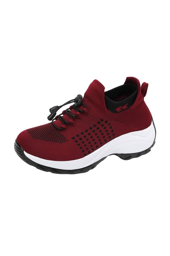 Shoes for Women Women Walking Shoes Ladies Running Sneakers Breathable Mesh Sports Shoes Casual Lightweight Gym Lace up Sneakers Brick Red,11