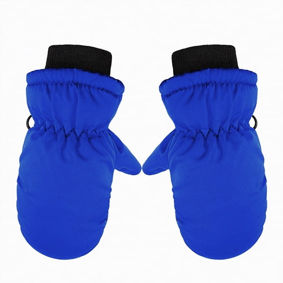 Rotm Ski Gloves Women Warmest Waterproof and Breathable Snow Gloves for Cold Weather, Fits Both Men & Women,for Parent Chi'ld Outdoor Blue,One Size