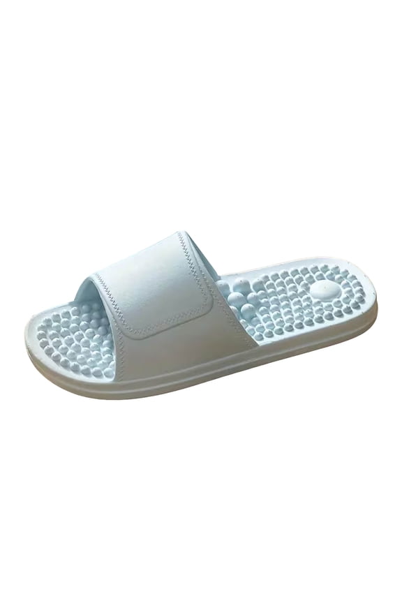 Slides for Women Lady Cloud Slippers for Women and Men Indoor & Outdoor Pillow Slippers Non Slip Quick Drying Shower Slides Bathroom Sandals Light Blue,8.5