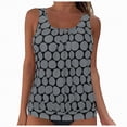 thumbnail image 1 of Rotm Tankini Bathing Suits for Women Cute Tummy Control Basic Swimsuits Tunic Fit Tank Tops Grey,4XL, 1 of 7
