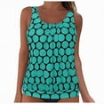 thumbnail image 1 of Rotm Tankini Tops for Women Swimwear Top Only Tummy Control Bathing Suit Top No Bottom Modest Swim Top Green,2XL, 1 of 7