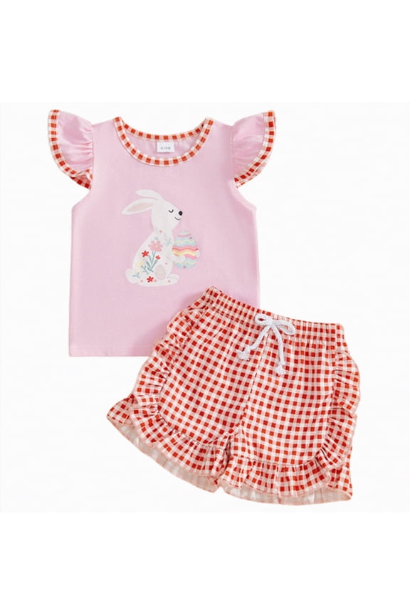 Toddler Girl Summer Clothes Toddler Baby Girl Summer Clothes Daddys Girl Letter Short Sleeve T Shirt Tops Newborn Rolled Shorts Outfit Set Hot Pink,3-4 Years