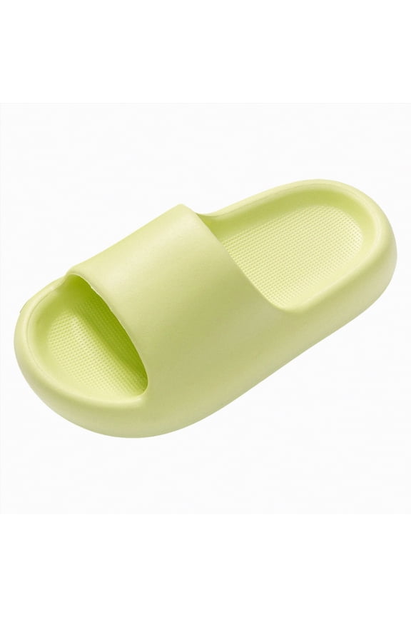 Toddler Slides Kids Slide Sandals EVA Cloud Slippers Open Toe Soft Slides Lightweight Non-slip Unisex Children Cozy Summer Flip Flop Shoes Green,11