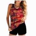 thumbnail image 1 of Rotm Two Piece Swimsuit for Women Blouson Tankini Swimsuits for Women 2026 Tummy Control Two Piece Bathing Suits with Sporty Pockets Swim Shorts Orange,M, 1 of 6