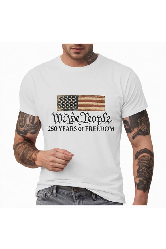 Usa Flag Shirt Men's 4th Of July Tshirts Short Sleeve Patriotic July 4th Usa Flag Star Striped Printed T Shirts For Men 4th Of July Soft Summer Tee White,XL