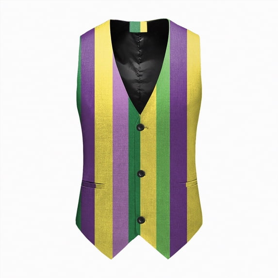 Rotm Waistcoat for Men Mens Suit Vest Paisley Floral Victorian Vests Gothic Steampunk Formal Waistcoat Tuxedo Vests with Notched Lapels Light Green,XL