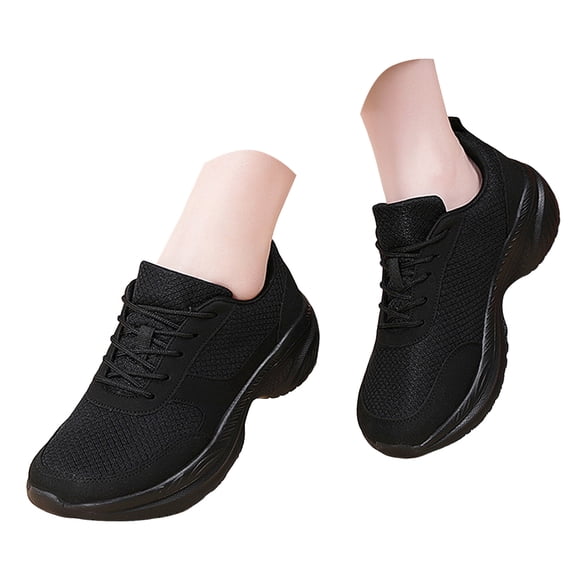 Rotm Women'S Tennis Shoes Womens Sneakers Lightweight Tennis Walking Shoes Sports Running Shoes for Woman Mesh Breathable Black,10.5