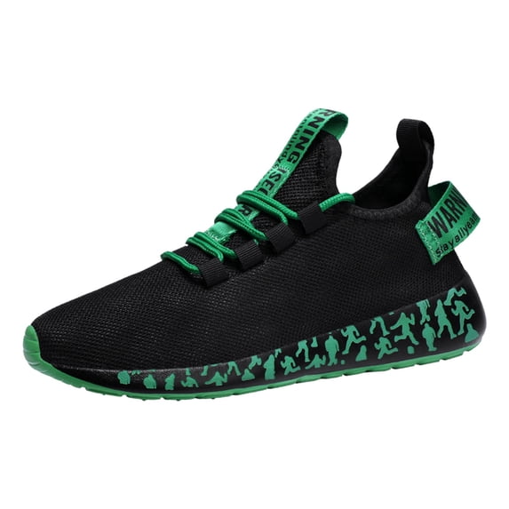 Rotm Women'S Walking Shoes Women & Mens Running Shoes Tennis Walking Gym Lightweight Workout Slip on Athletic Fashion Sneakers Green,36
