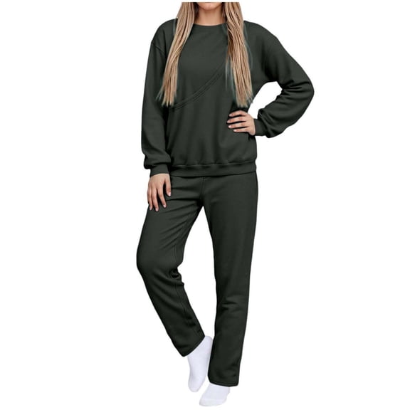 Rotm Womens Jogging Sets Womens 2 Piece Outfits Lounge Hoodie Sweatsuit Sets Plus Size Fall Fashion Clothes Airport Travel Pants Tracksuits Dark Gray,2XL
