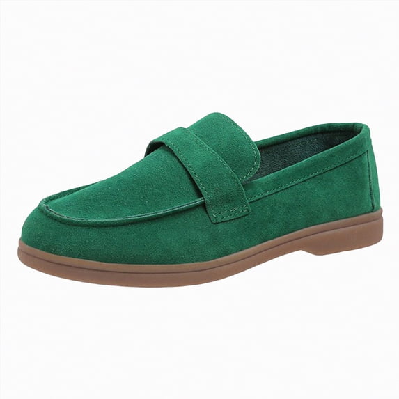 Rotm Womens Slip On Shoes - Casual Boat Loafers Shoes for Women with Arch Support Sneakers for Daily Walking Woman Shoes Casual Green,Size 9