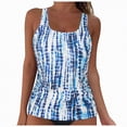 thumbnail image 1 of Rotm Womens Swimsuit Tops Womens Tankini Top Only Ruched Tummy Control Bathing Suit Top Modest Swim Tank Top No Bottom Blue,S, 1 of 7