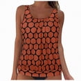 thumbnail image 1 of Rotm Womens Swimsuit Tops Womens Tankini Top Only Ruched Tummy Control Bathing Suit Top Modest Swim Tank Top No Bottom Orange,XL, 1 of 7