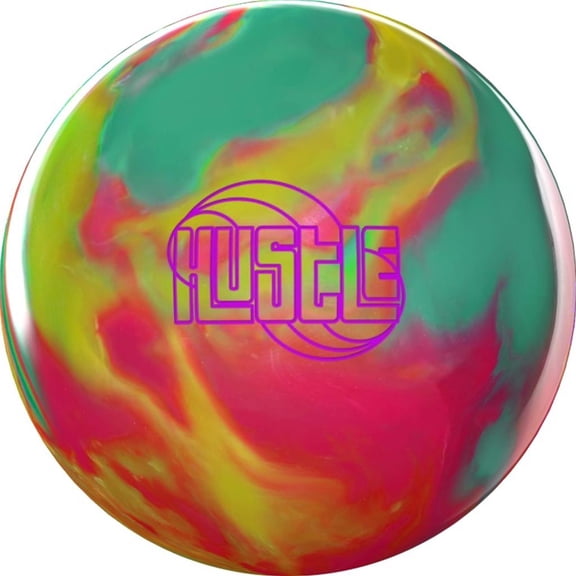 Roto Grip Hustle Glow Bowling Ball - Mint/Fuchsia/Lemon 11lbs