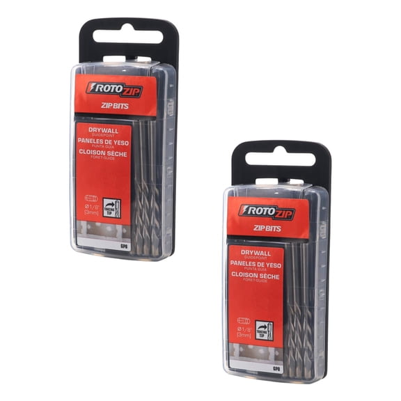 Roto-Zip 1/8" Guide Point Drywall Router Bits for Cutout Tools (16-Pack)