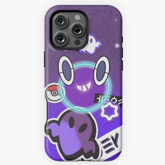 Rotom Case Ghost Type Pokemon Pokedex Anime Gamer Art G639 Compatible Phone Case for iPhone 17, 16, 15, 14, 13, 12, and 11 Pro Max