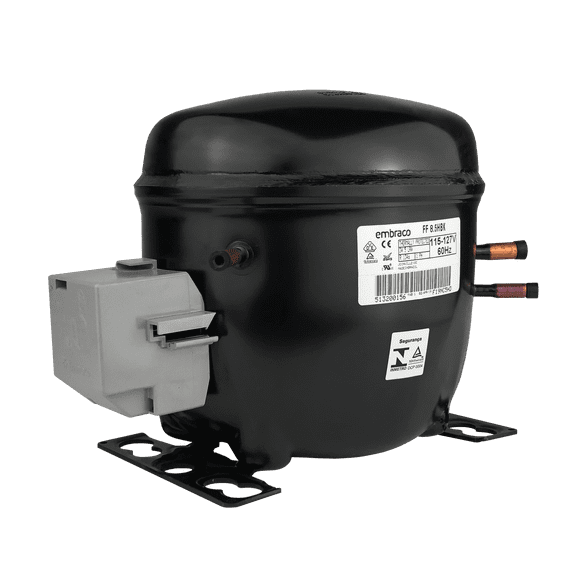 Rotom FF8.5HBK Embraco Refrigeration Compressor, 1/4 HP, 115V, R134A