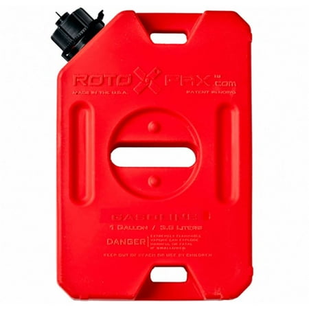RotopaX Durable Leakproof 1 Gallon EPA Safe Gasoline Container and Spout, Red