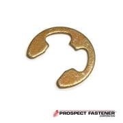 External-E E-Clip, Steel, Zinc Yellow Finish, 100 PK E-50ST ZD
