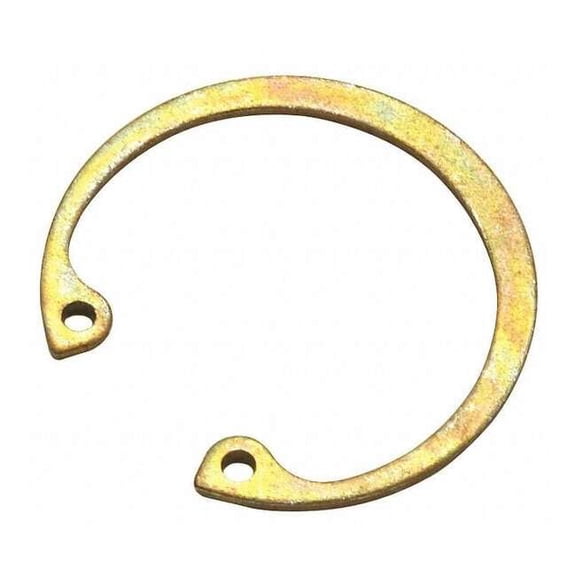 Internal Retaining Ring, Steel, Zinc Yellow Finish, 1 9/16 in Bore Dia., 25 PK