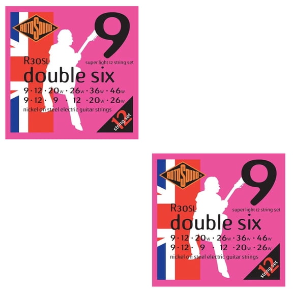 Rotosound Guitar Strings 12-String Electric "Double Six" Super Light - 2 Packs