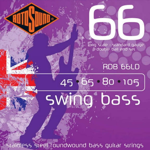 Rotosound RDB 66LD, Stainless Steel Roundwound Standard D/Ball
