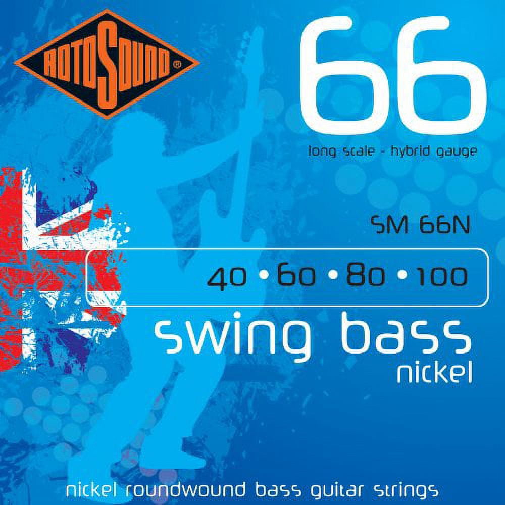 rotosound sm66n nickel bass guitar strings (40 60 80 100)