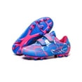 thumbnail image 1 of Rotosw Unisex Youths Cleats Soccer Shoes Athletic Low Top Kids Football Magic Tape Sneakers Size 10C-4.5Y Pink (Long Nails) 3.5Y, 1 of 2
