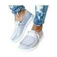 thumbnail image 1 of Rotosw Womens Loafers Canvas Sneakers Low Top Boat Shoes Slip On Flats Lightweight Casual Comfy Shoes Gray 6.5, 1 of 3