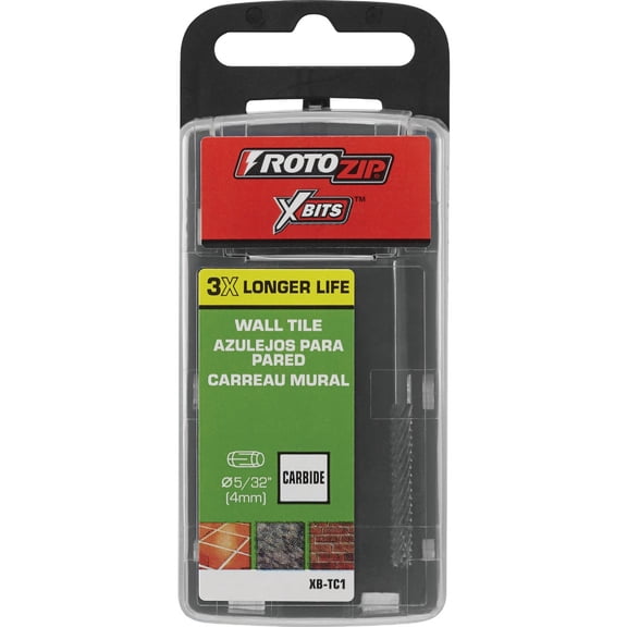 Rotozip Tilecut Carbide Zip Bit - Pack of 12