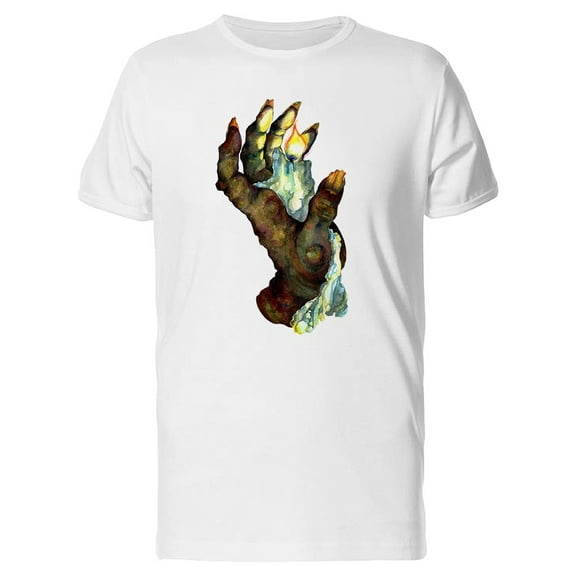Rotten Hand With Candle T-Shirt Men -Image by Shutterstock, Male x-Large