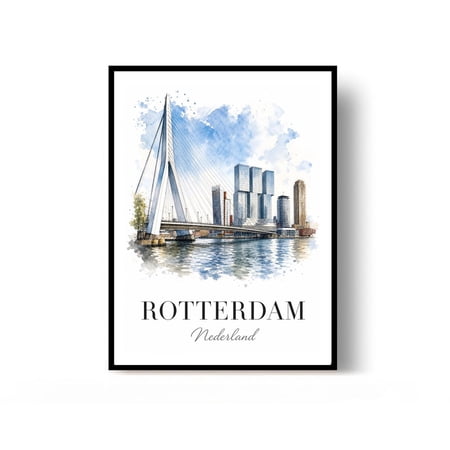 Rotterdam Netherlands Travel Print Wall Decor