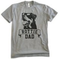 thumbnail image 1 of Rottie Dad T-shirt, Unisex Men's Shirt, Rottweiler Owner, Best Dog Dad Gift, Dark Heather Gray, Small, 1 of 6
